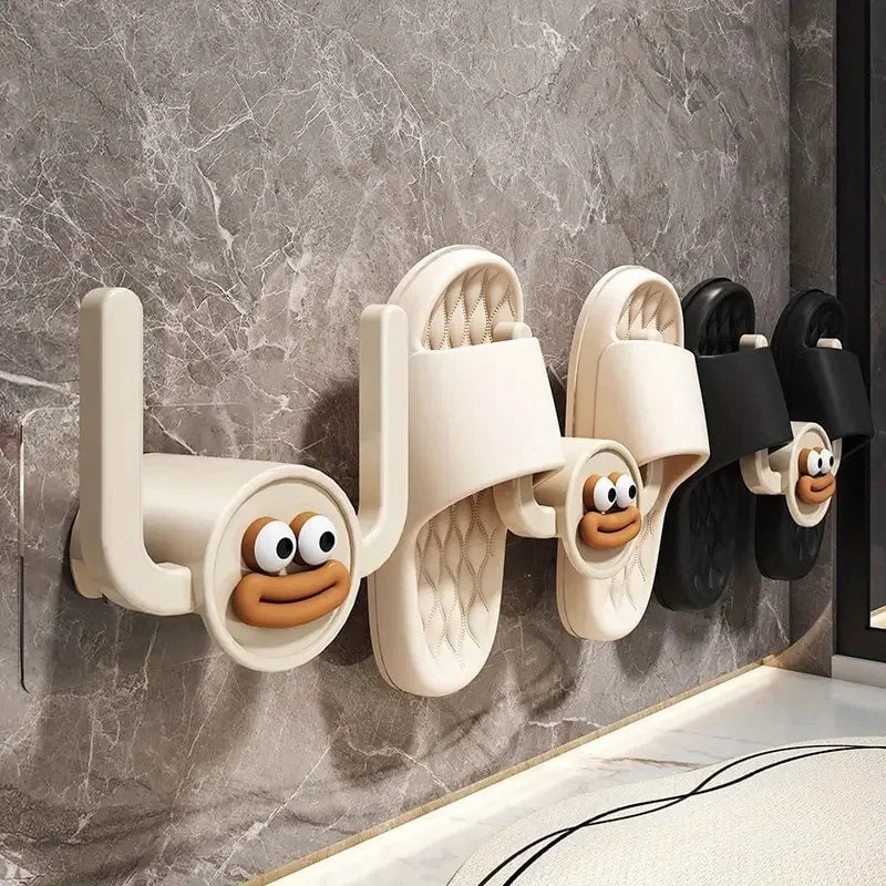Cartoon Slippers Hook Bathroom Storage Organizer Rack Shoe Holder