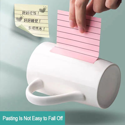 200 Sheet Lined Sticky Notes 4-Color Pack Self-Adhesive Markers