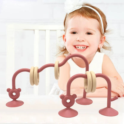 Silicone Baby Bead Puzzle Toy - Early Education Learning Game