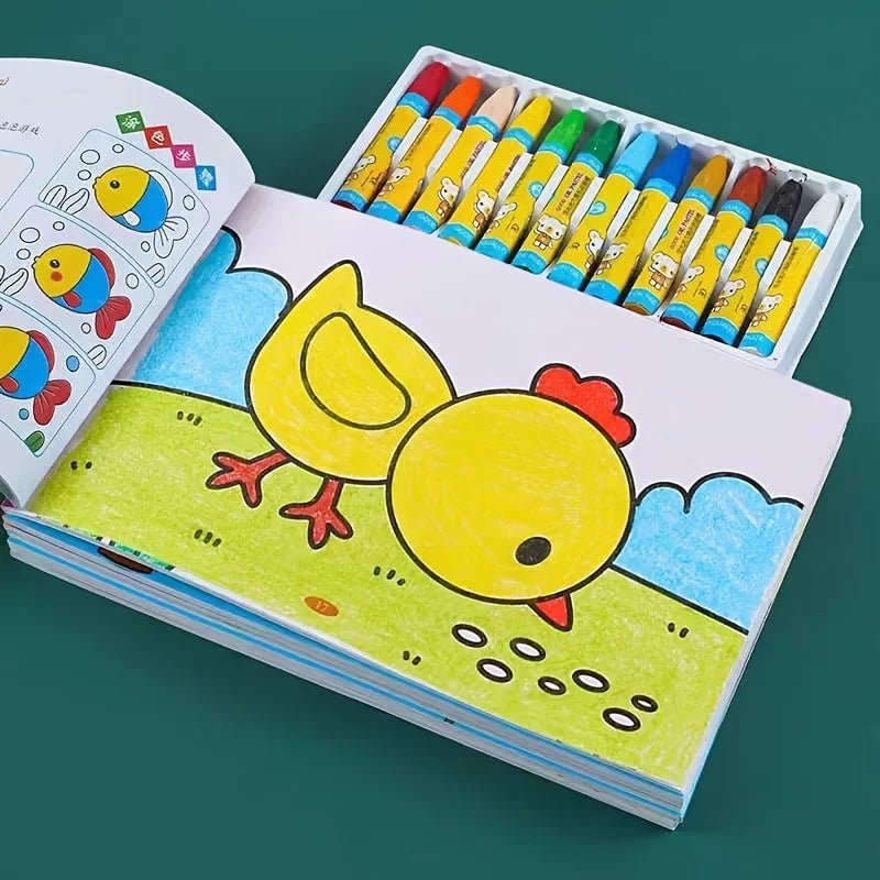Chinese Kids Coloring Book - Entry Level Drawing & Painting Doodle
