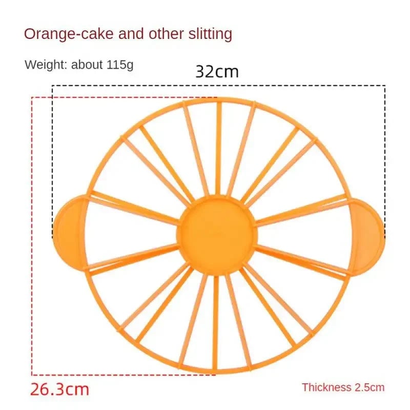 Round Cake Portion Cutter - Equal Slice Divider Marker Tool