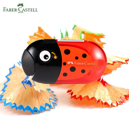 Faber Castell Double Hole Pencil Sharpener with Eraser Animal Design