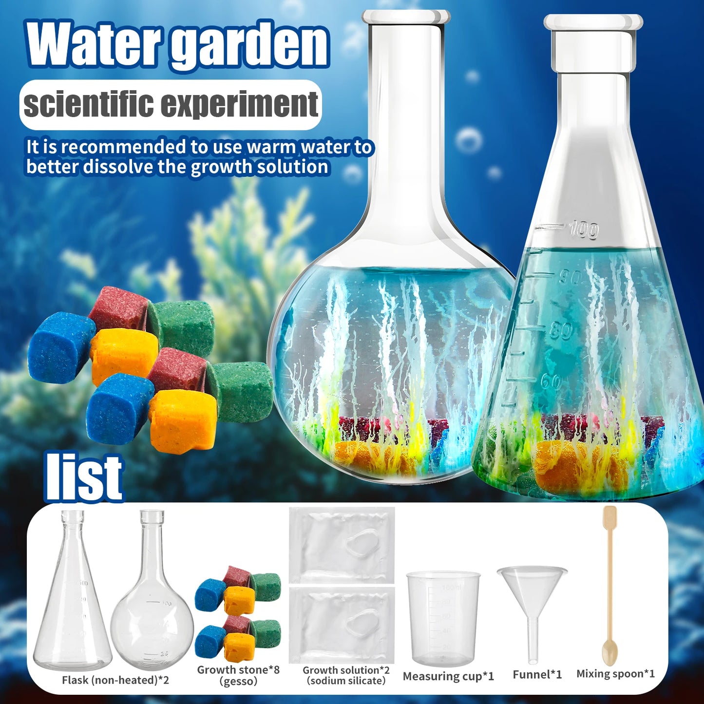 DIY Water Magic Mini Growth Stones Science Learning Educational Toys
