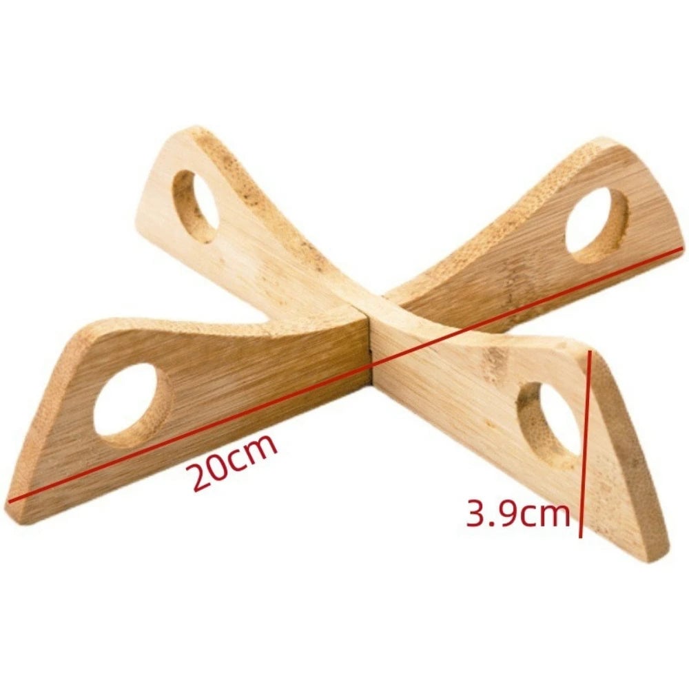 Wooden Kitchen Shelf Organizer with Table Mats & Gadget Holders