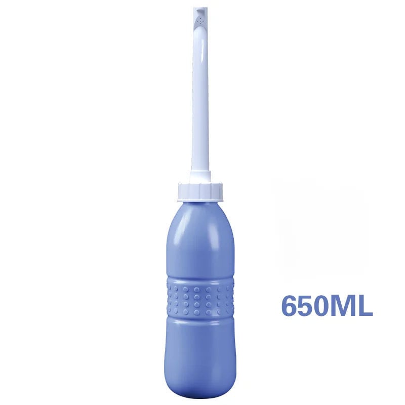 650mL Portable Bidet Bottle Retractable Spray Nozzle Travel Hygiene