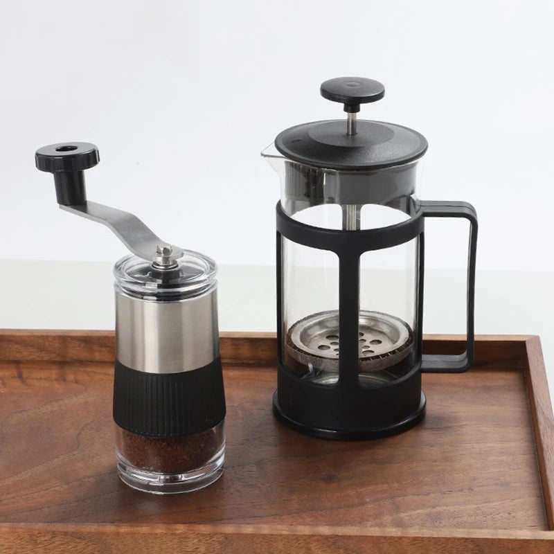 Mini Manual Coffee Grinder - Stainless Steel Ceramic Burr Bean Mill
