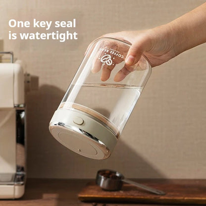 Vacuum Sealed Coffee Bean Storage Jar with Date Tracker & Valve