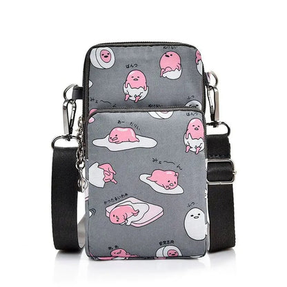 Gudetama Waterproof Oxford Mobile Phone Crossbody Bag Mini Purse