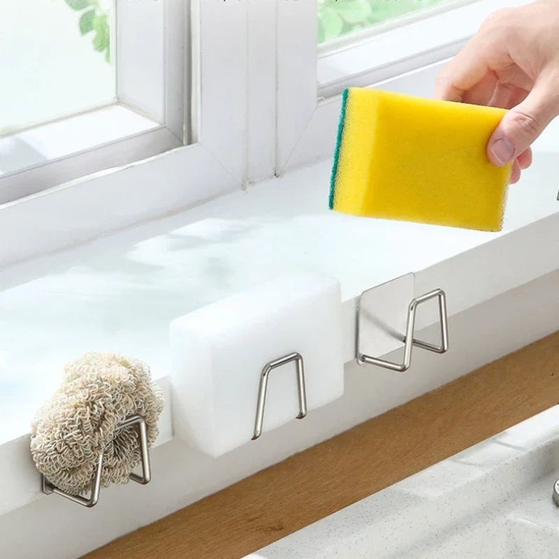 Wall-Mounted Kitchen Sink Storage Rack - Punch-Free Pot Lid Holder
