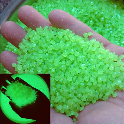 Glow In Dark Pebbles 1000pcs 3-5mm Luminous Garden Aquarium Decor