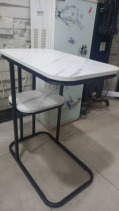 Modern Square Side Table - Multi-Purpose End Table for Living Room