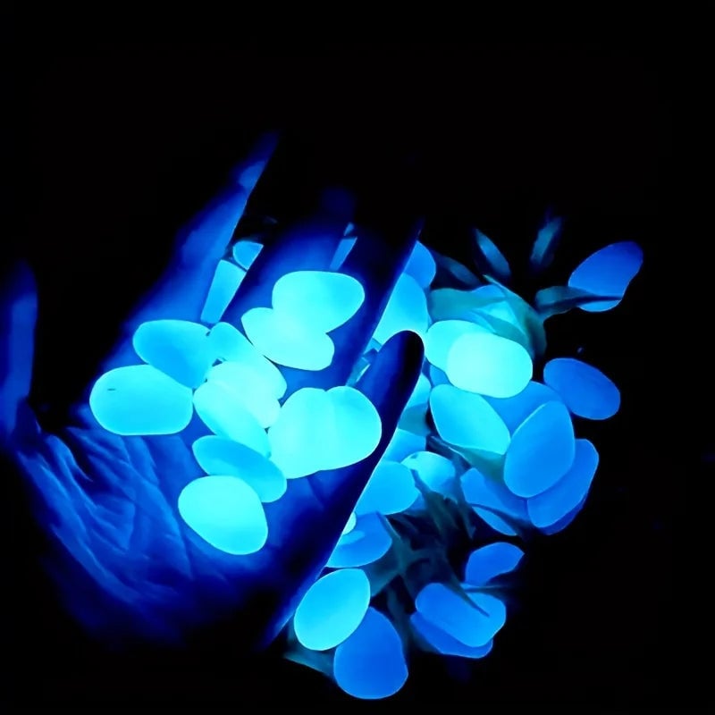 Luminous Glow Stone Decor 100/500pc Set - Aquarium Landscape Garden