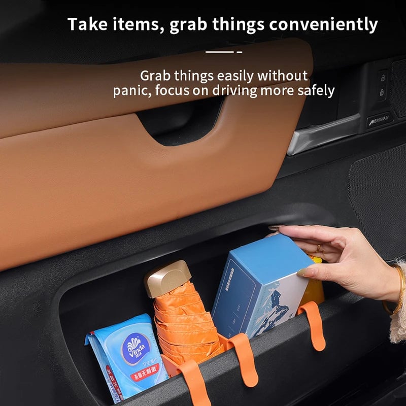 6Pcs Adjustable Car Door Organizer Dividers Universal Storage