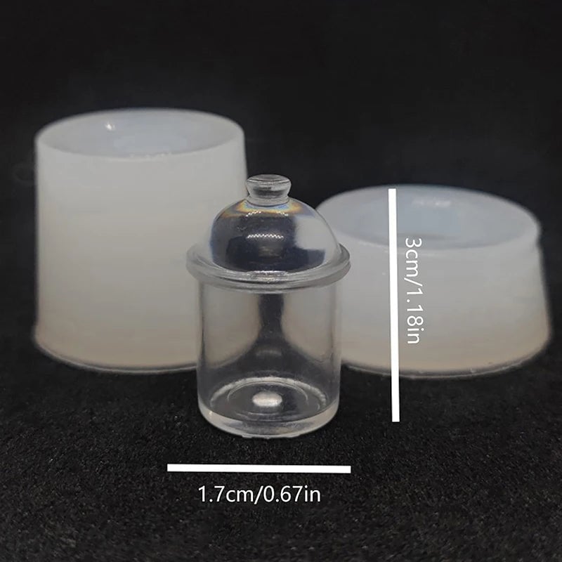 Mini Silicone Food Jar Molds - Dollhouse Kitchen DIY Cookie Candy Jars