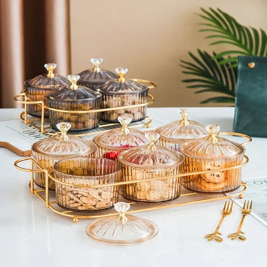 Glass Serving Bowl with Lid - Multi-Purpose Party Platter