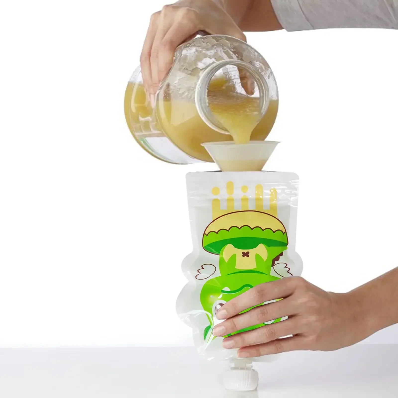 8pcs 148ml Reusable Squeeze Bottles Food Storage Bags for Toddlers