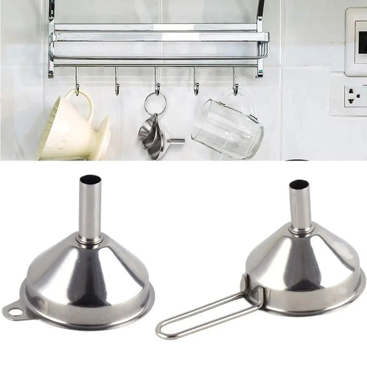Wide Mouth Stainless Steel Funnel Strainer - Kitchen Oil Filter