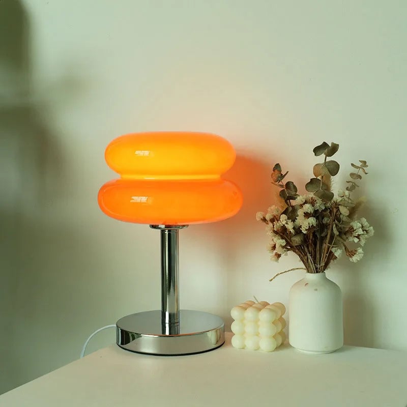 Macaron Glass Table Lamp - Trichromatic Dimming Eye Protection Light