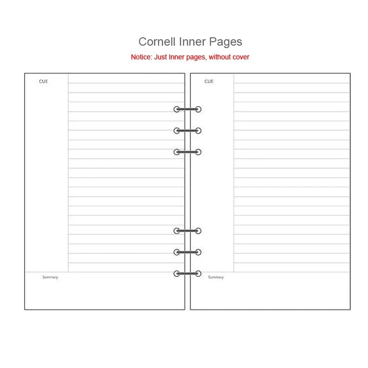 A5 A6 A7 Spiral Notebook Refill Pages 45 Sheets Line Dot Grid Paper