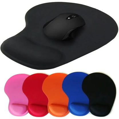 Memory Foam Ergonomic Mouse Pad with Wrist Rest - Non-Slip Base