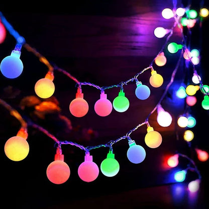 LED Globe String Lights Battery Operated 10/20/40/80 Bulbs Fairy