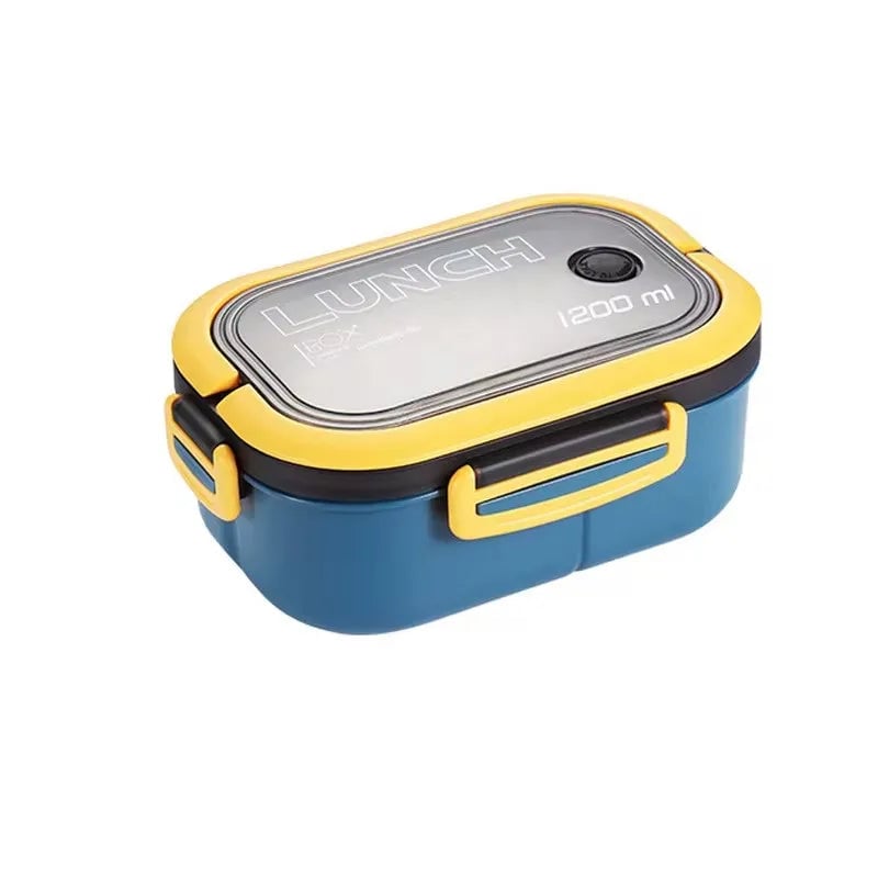 Portable Lunch Box Set - Single/Double Layer Food Container with Utensils