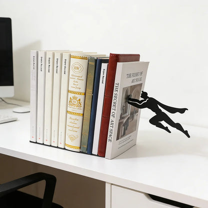 Superhero Bookend,Floating Bookshelf for Book Lovers