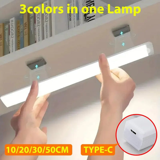 LED Motion Sensor Light USB-C Rechargeable Wireless Night Lamp