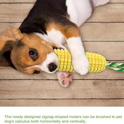 Durable Squeaky Corn Stick Dog Chew Toy - Heavy Duty for Aggressive Chewers