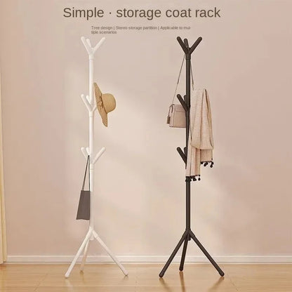 Mobile Tree Branch Coat Rack Stand Multi Hook Clothes Hanger