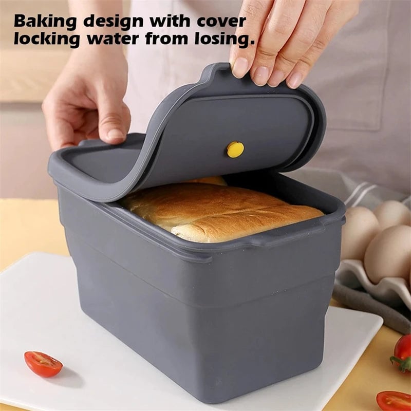 Silicone Bread Baking Mold - Non-Stick Toast Loaf Pan Kitchen