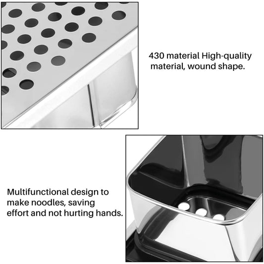 Stainless Steel Spaetzle Maker with Comfort Grip - Dumpling Press