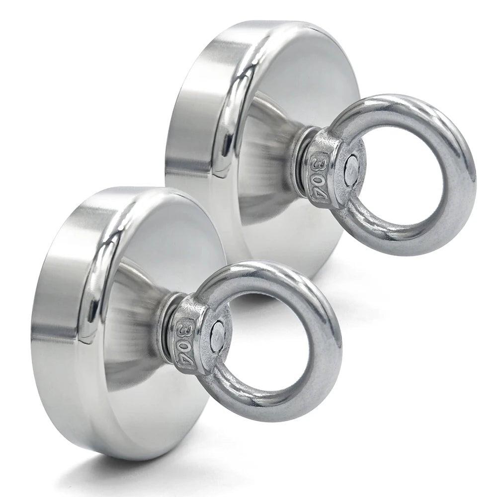 N52 Neodymium Fishing Hook Magnet D16-D42mm Heavy Duty Eyebolt