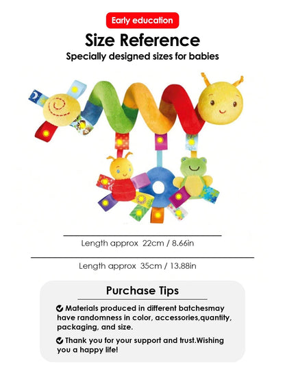 Soft Giraffe Handbell Rattle - Plush Baby Development Toy