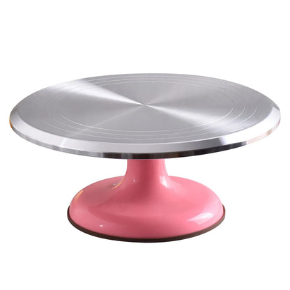 10 Inch Aluminum Alloy Cake Turntable Silent Bearing Revolving Stand