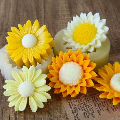 Handmade Daisy Sunflower Soap Plaster Diffuser Stone Mold DIY Kit