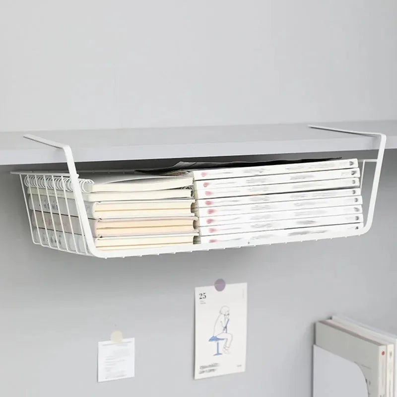 Iron Perforated Hanging Storage Basket Multi-Function Kitchen Bath