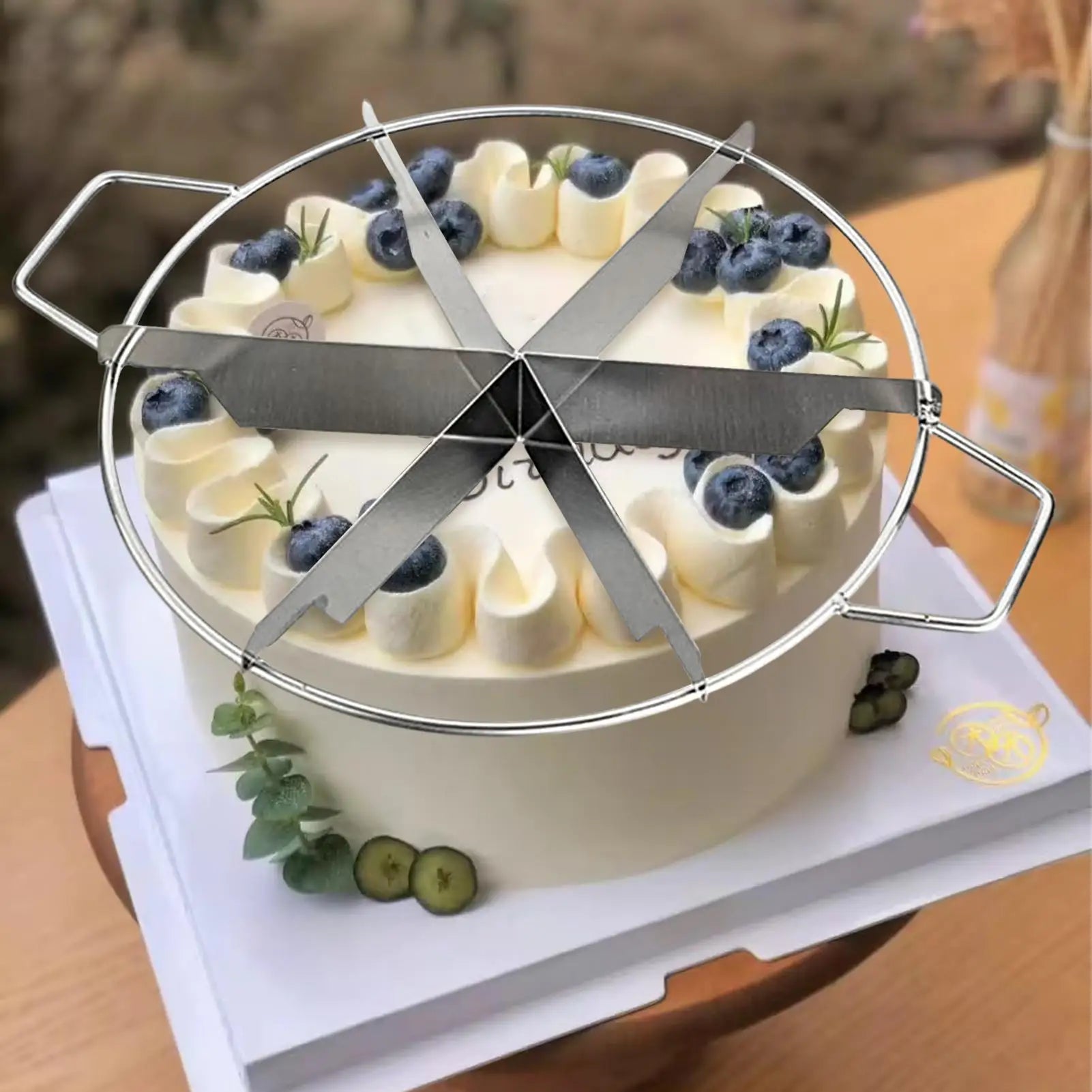 Stainless Steel Cake Divider 6/7/8 Portions Pizza Pie Cutter Tool