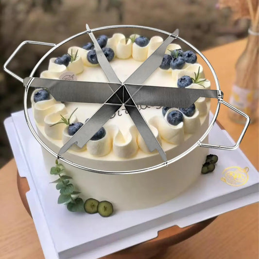 Stainless Steel Cake Divider 6/7/8 Portions Pizza Pie Cutter Tool