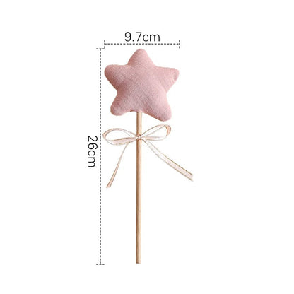 Beech Wood Star Rattle Teething Toy - Montessori Baby Nursing