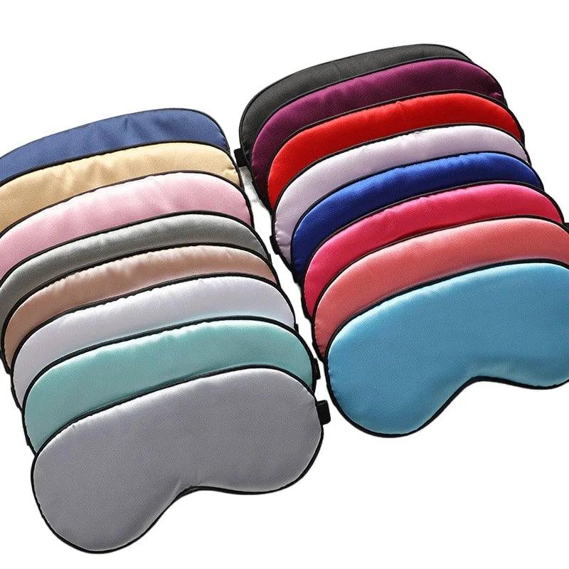 Imitation Silk Sleep Eye Mask - Portable Travel Blindfold Eyepatch