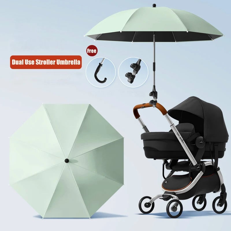 85cm 2-in-1 Clip-On Universal Baby Parasol Stroller Umbrella