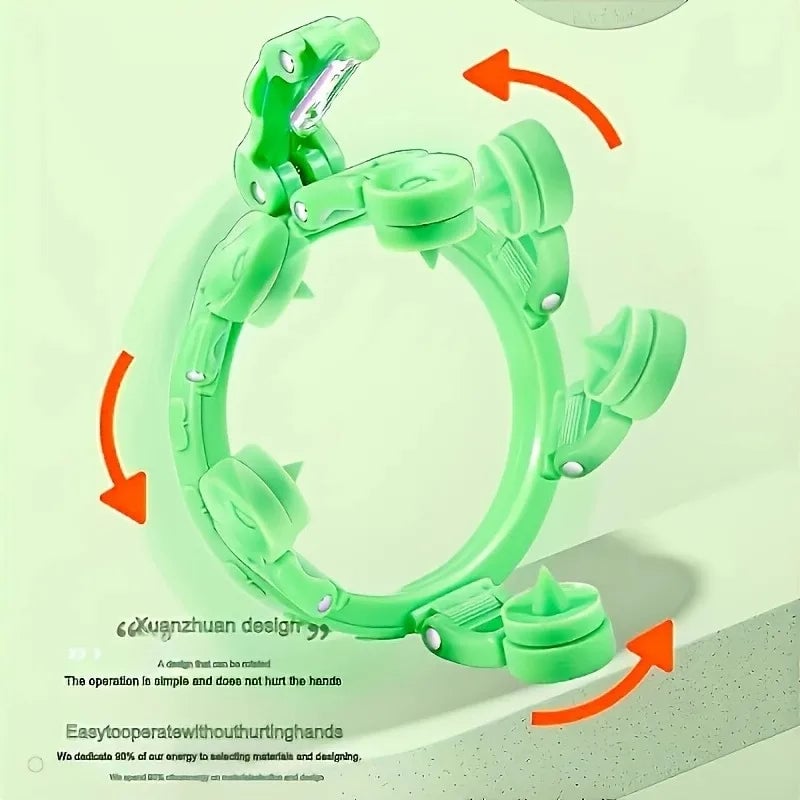 Handheld Rotating Fruit Peeler - Apple Pear Spiralizer Kitchen Tool