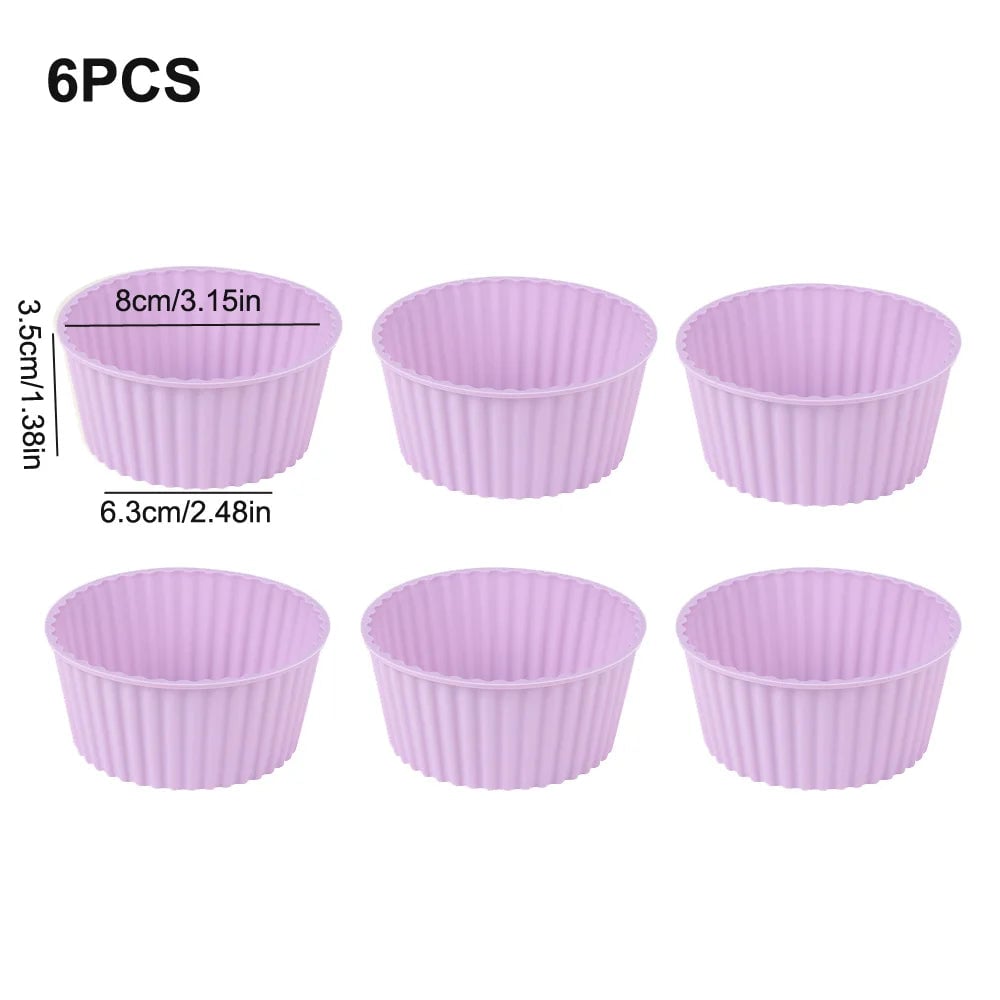 Silicone Air Fryer Cake Mold - Reusable Oven Baking Bowl Pudding