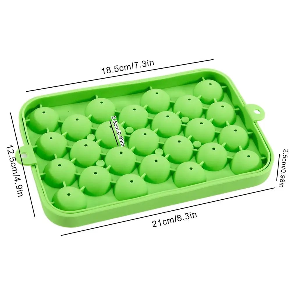 Silicone 3D Round Ball Ice Mold Tray for Whisky & Cocktails