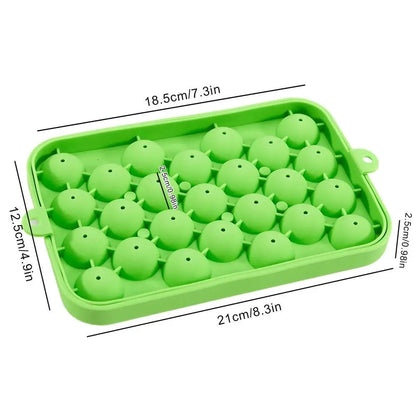 Silicone 3D Round Ball Ice Mold Tray for Whisky & Cocktails