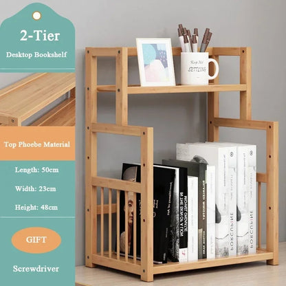 Wooden 3 Tier Bookshelf Storage Shelves Magazine Organizer Rack