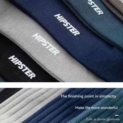 Men's Mid-Calf Sports Socks 5-Pack - Breathable Sweat-Absorbing