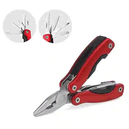 Stainless Steel 9-in-1 Multi Tool Plier for Camping & Survival