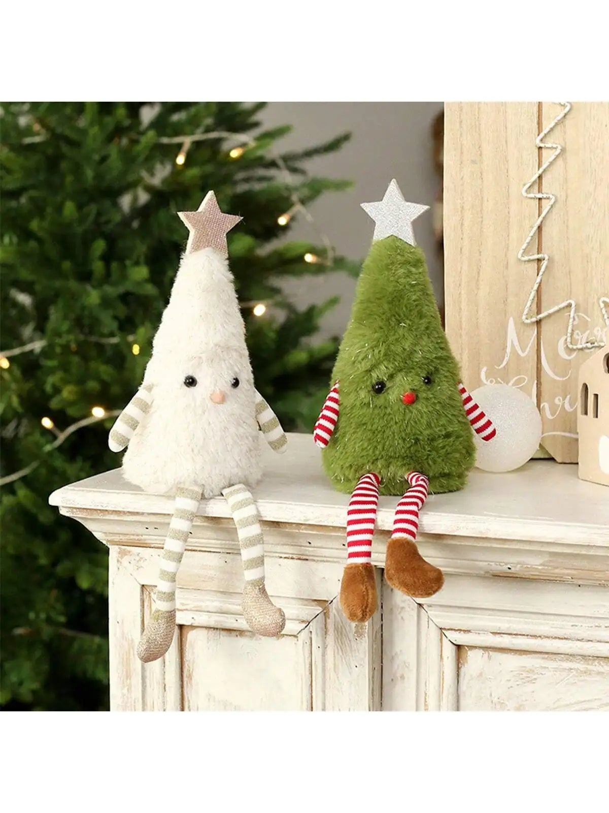 Cute Plush Christmas Tree Doll - Soft Holiday Home Party Decoration